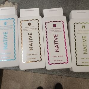 Native Body Wash Collection - Blue, Gold, Purple, Green